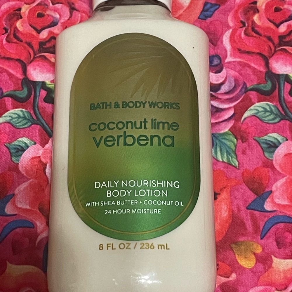 Bath & Body Works Cream and Green Moisturizer